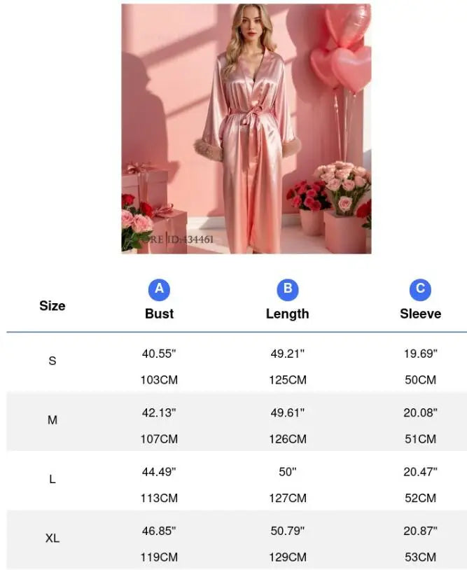 Pink Bride Wedding Robe Dress Long Kimono Bathrobe Gown Loungewear Spring Summer Silk Satin Sleepwear Loose Home Dress Nightgown