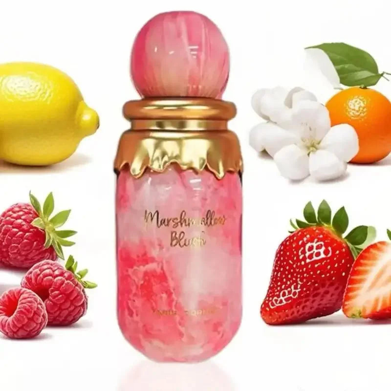 Paris Corner Marshmallow Blush Eau de Parfum for Women 3.4oz / 100ml Sweet Strawberry and Vanilla Scent 24H Long-Lasting