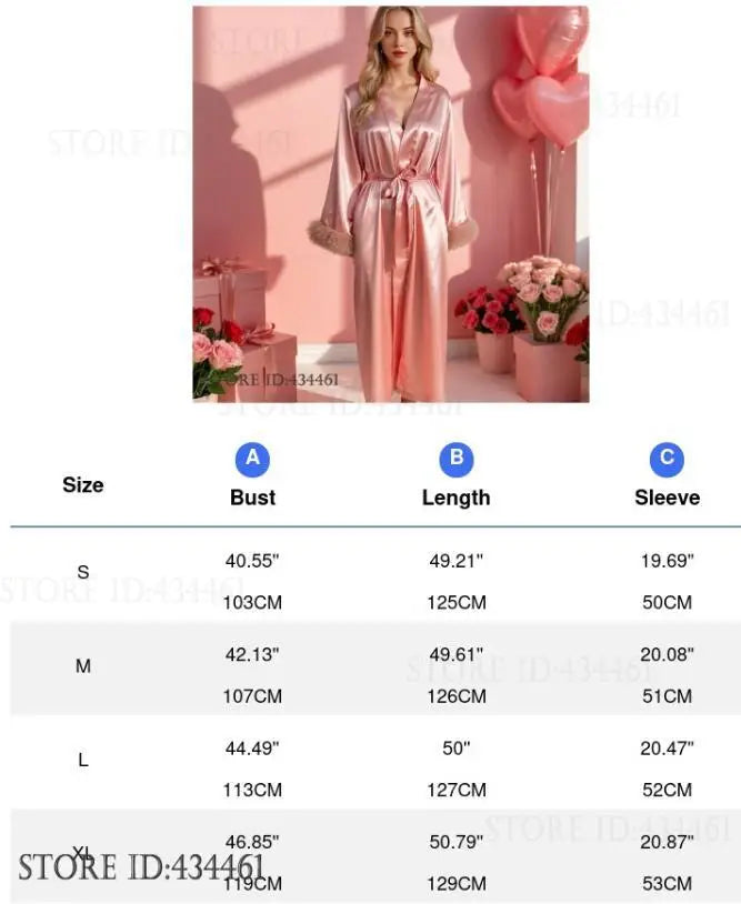 Pink Bride Wedding Robe Dress Long Kimono Bathrobe Gown Loungewear Spring Summer Silk Satin Sleepwear Loose Home Dress Nightgown